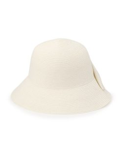 grove 帽子 ハット ウォッシャブルスリットリボンハット「手洗い可・UVカット・サイズ調整可」 レディース