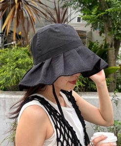 CIAOPANIC TYPY 帽子 ハット 「UV」たためるジュートフリルHAT レディース