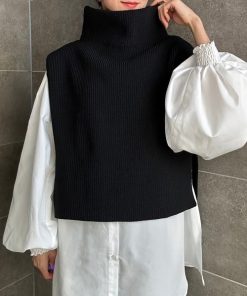 Bonjour Sagan 「Bonjour Sagan」 ニットベスト FREE ブラック レディース