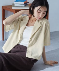 MONO-MART 「MONO-MART」 半袖シャツ FREE ベージュ レディース