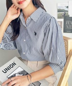 GeeRA 「GeeRA」 半袖ブラウス LARGE ブルー系その他 レディース