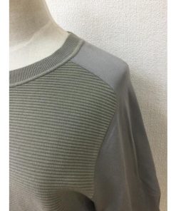 modify　カーキ 異素材組み合わせトップス