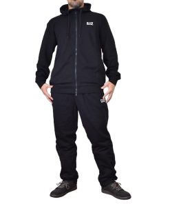 EMPORIO ARMANI 大きいサイズ メンズ EA7 エンポリオアルマーニ フルジップ スウェットセットアップ パーカー フーディー 3XL 4XL 5XL