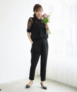 ドレス 結婚式 オケージョン ワンピース オケージョンドレス パーティードレス ミモレ丈 低身長サイズ レース レディース フォーマル 72417