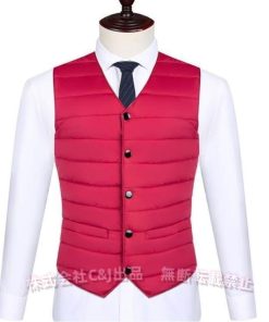アウター 中綿ベスト ダウンベスト 軽量 ジレベスト スーツ インナーベスト メンズ ライトベスト インナー 防寒（株）C&J ビジネス 中綿 Vネック 大きいサ