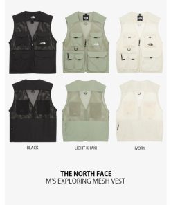 THE NORTH FACE ノースフェイス ベスト ジレ M'S EXPLORING MESH VEST エクスプローリング メッシュ ベストジャケット メンズ レディース NV5VQ03A/B/C