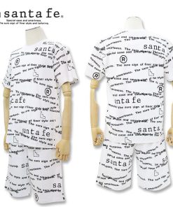 サンタフェ 総柄 半袖Tシャツ ショートパンツ セットアップ 259-83801 83802 L LL 3L 4L santafe 25SS